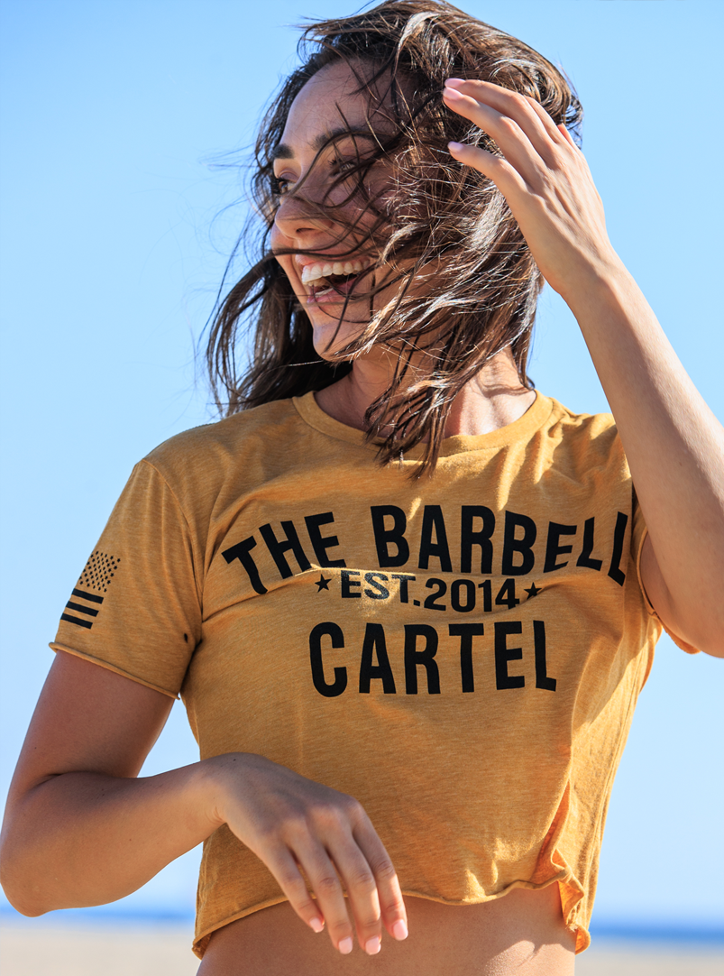 Classic Logo Crop T-Shirt - Gold