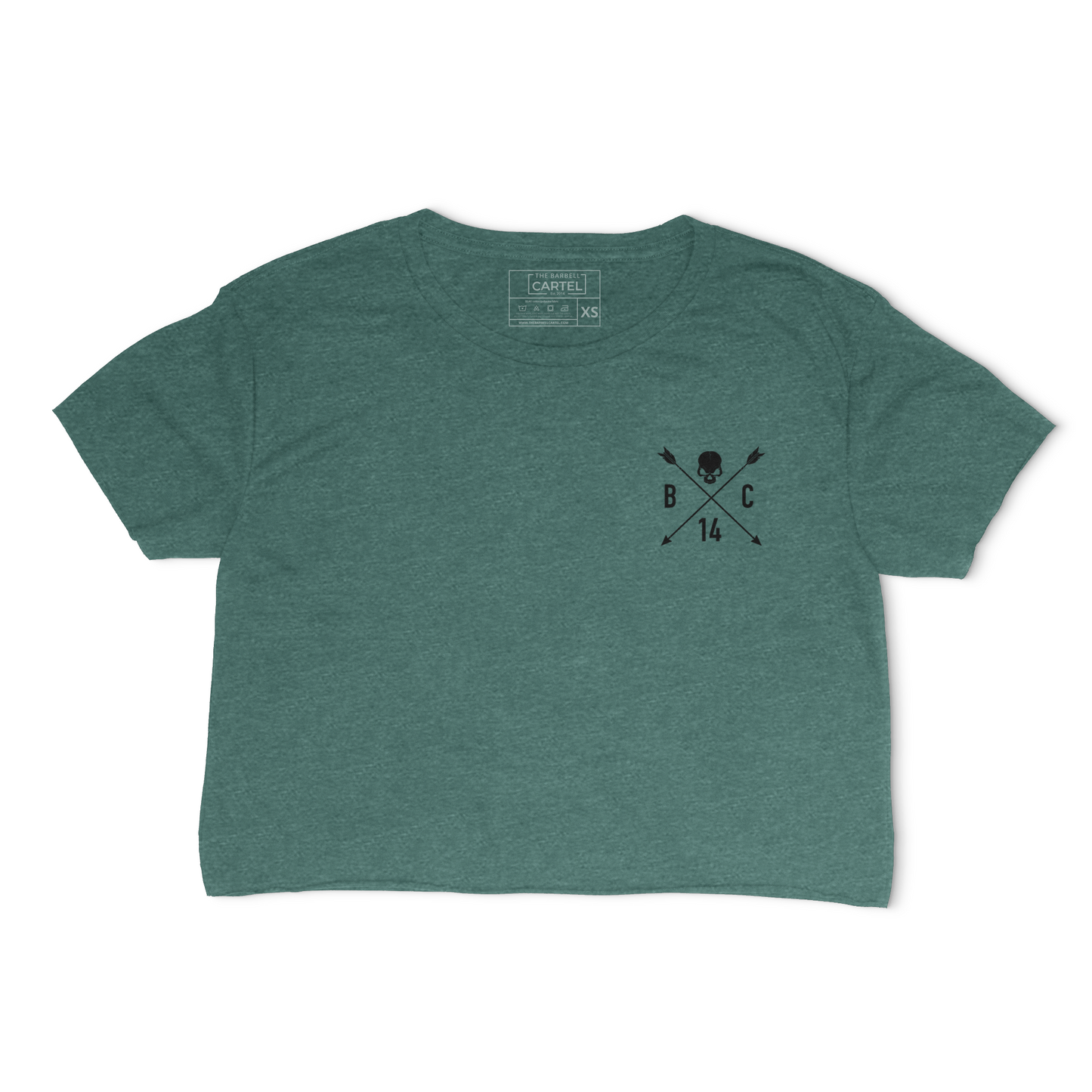 Skull & Arrow Crop T-Shirt - Pine (Limited Edition)