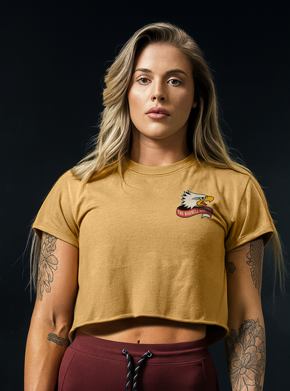 Tread Lightly Crop T-Shirt - Gold
