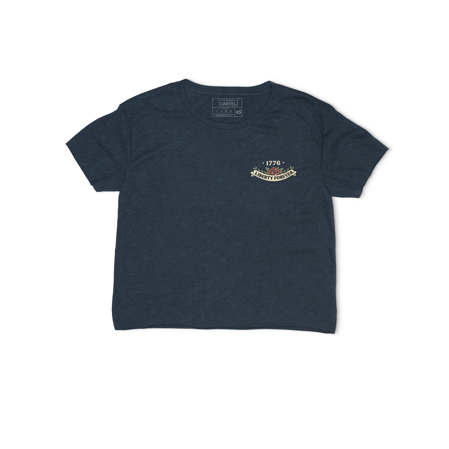 Lady Liberty Hand Cut Crop - Heather Navy (Limited Edition)