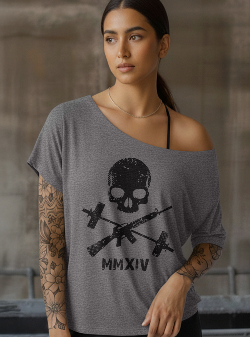 Hot Crossed Guns Street Cut T-Shirt - Heavy Metal (Limited Edition)