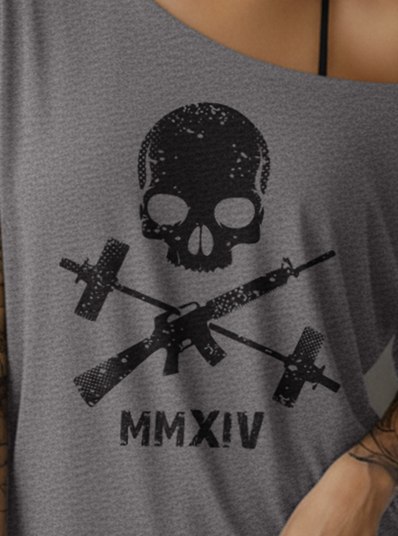 Hot Crossed Guns Street Cut T-Shirt - Heavy Metal (Limited Edition)