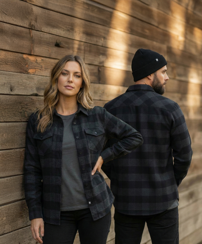 Men's Forester Flannel - Charcoal/Black Buffalo Plaid