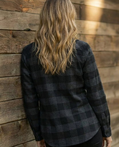 Women's Forester Flannel - Charcoal/Black Buffalo Plaid