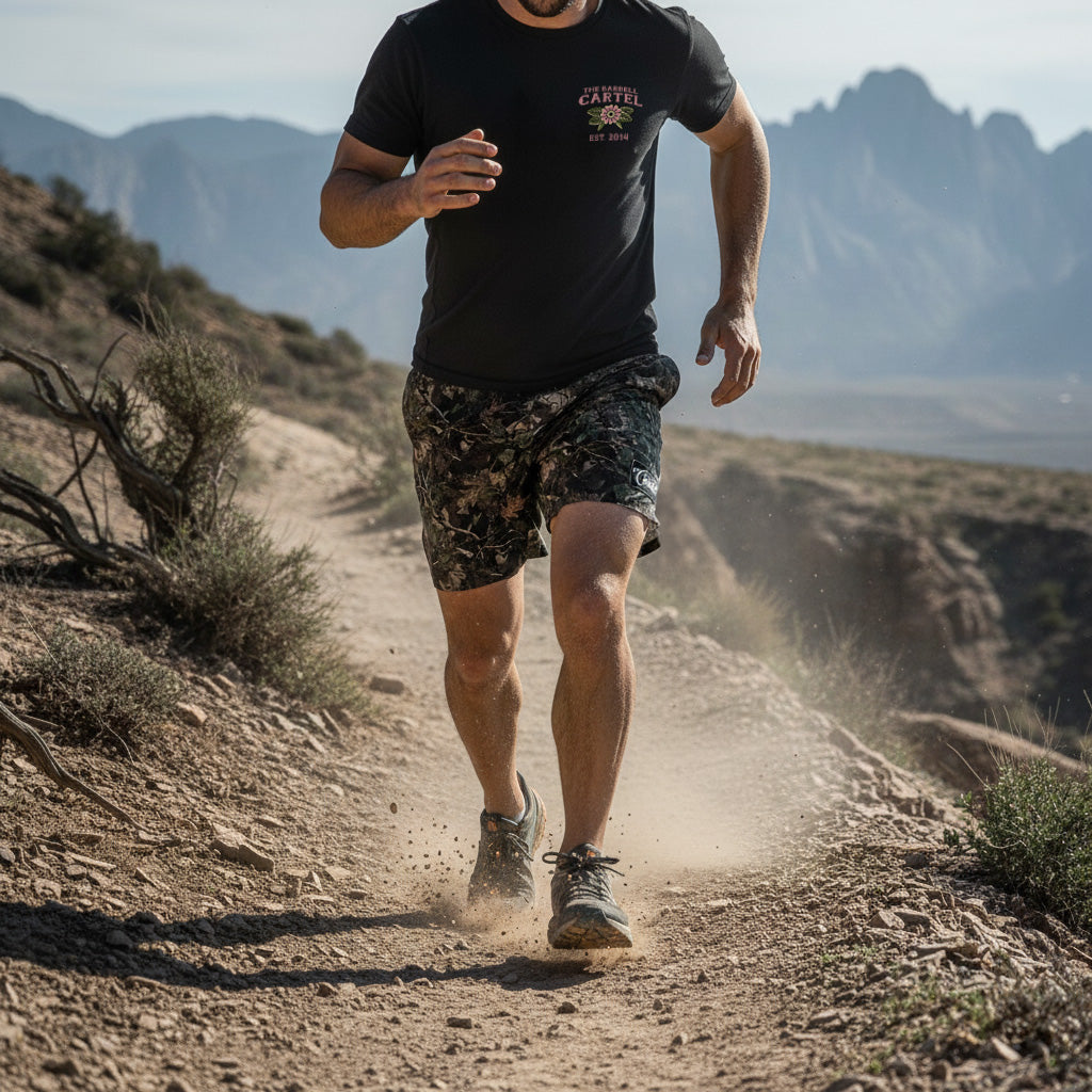 Freestyle Short 9" - Woodland Forest Camo