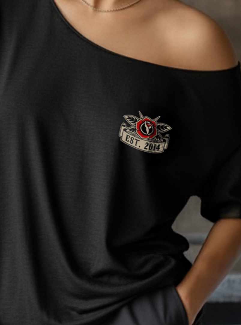 Old School Street Cut T-Shirt - Black