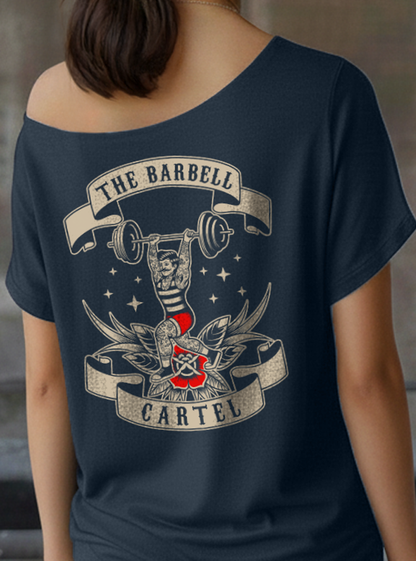 Old School Street Cut T-Shirt - Navy