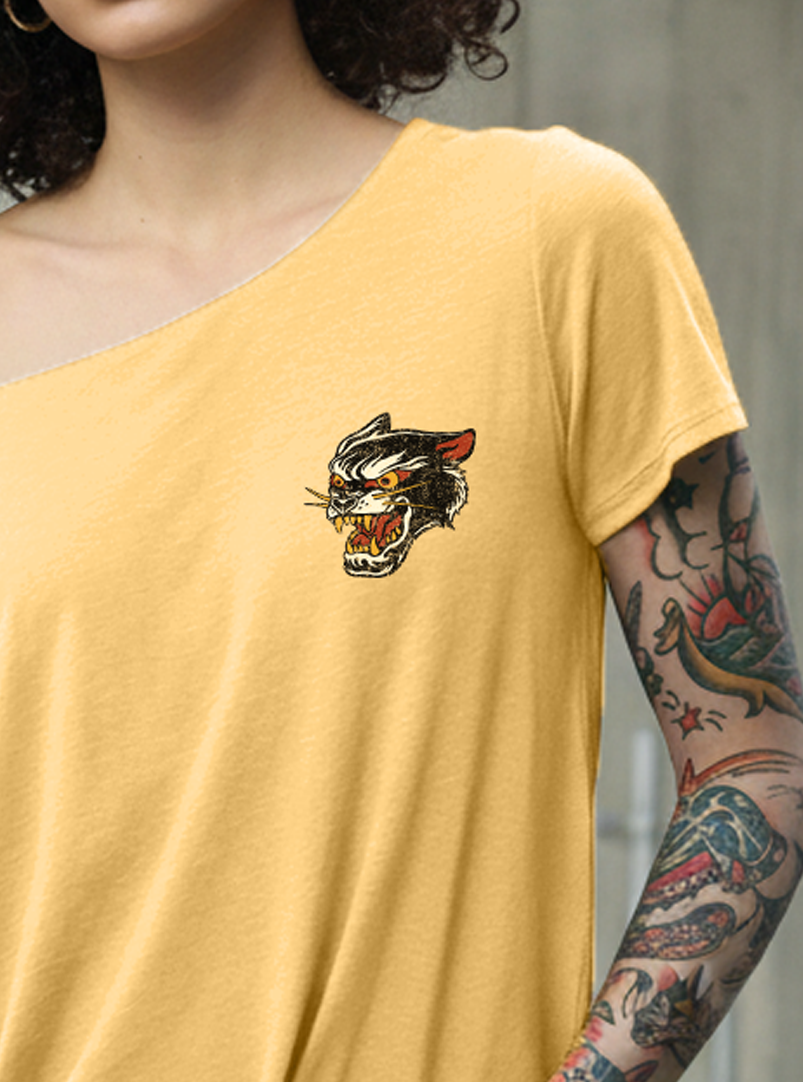 Wild Cat Street Cut T-Shirt - Banana