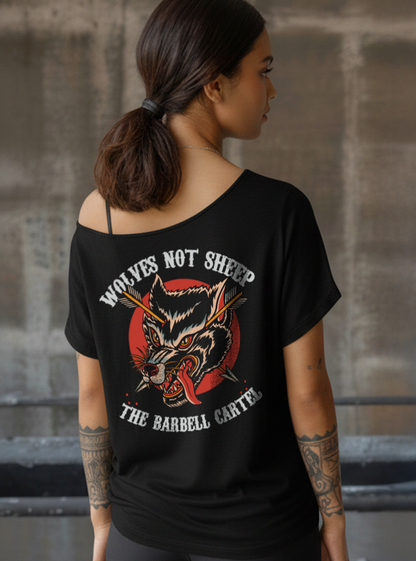 Wolves Street Cut T-Shirt - Black