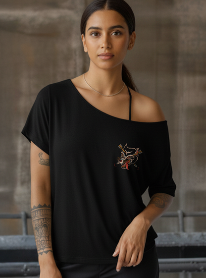 Wolves Street Cut T-Shirt - Black