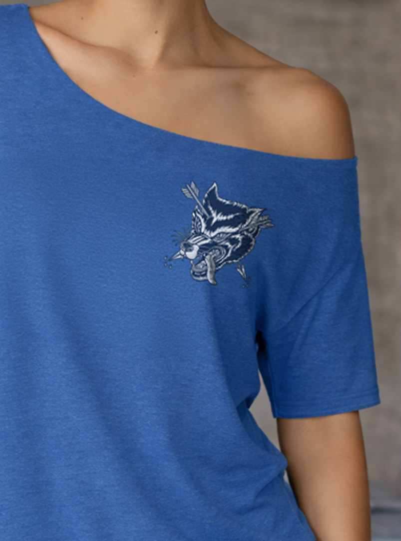 Wolves Street Cut T-Shirt - Blue (Limited edition)