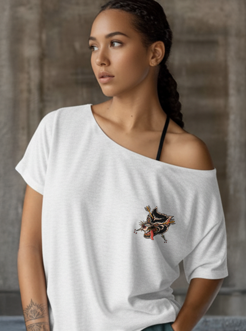 Wolves Street Cut T-Shirt - White