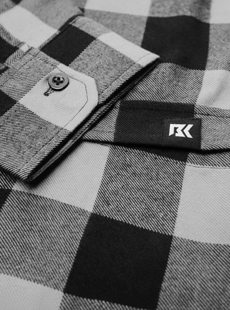 Men's Forester Flannel Plaid - Grey/Black Buffalo Plaid