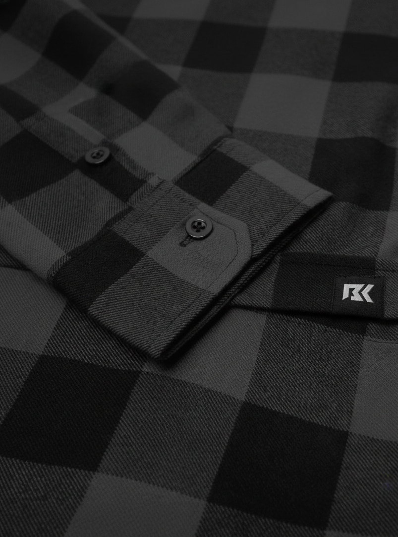 Men's Forester Flannel - Charcoal/Black Buffalo Plaid