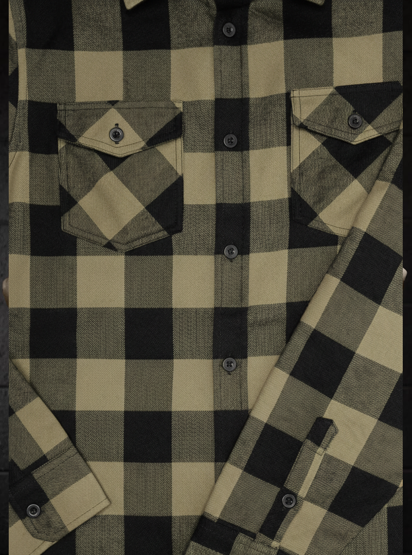 Men's Forester Flannel - Olive/Black Buffalo Plaid