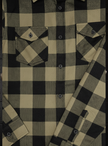 Men's Forester Flannel - Olive/Black Buffalo Plaid