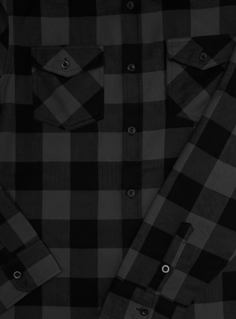 Men's Forester Flannel - Charcoal/Black Buffalo Plaid