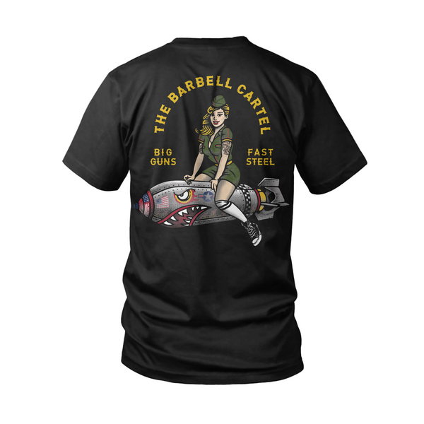 Bomber Girl T-Shirt - Black– The Barbell Cartel