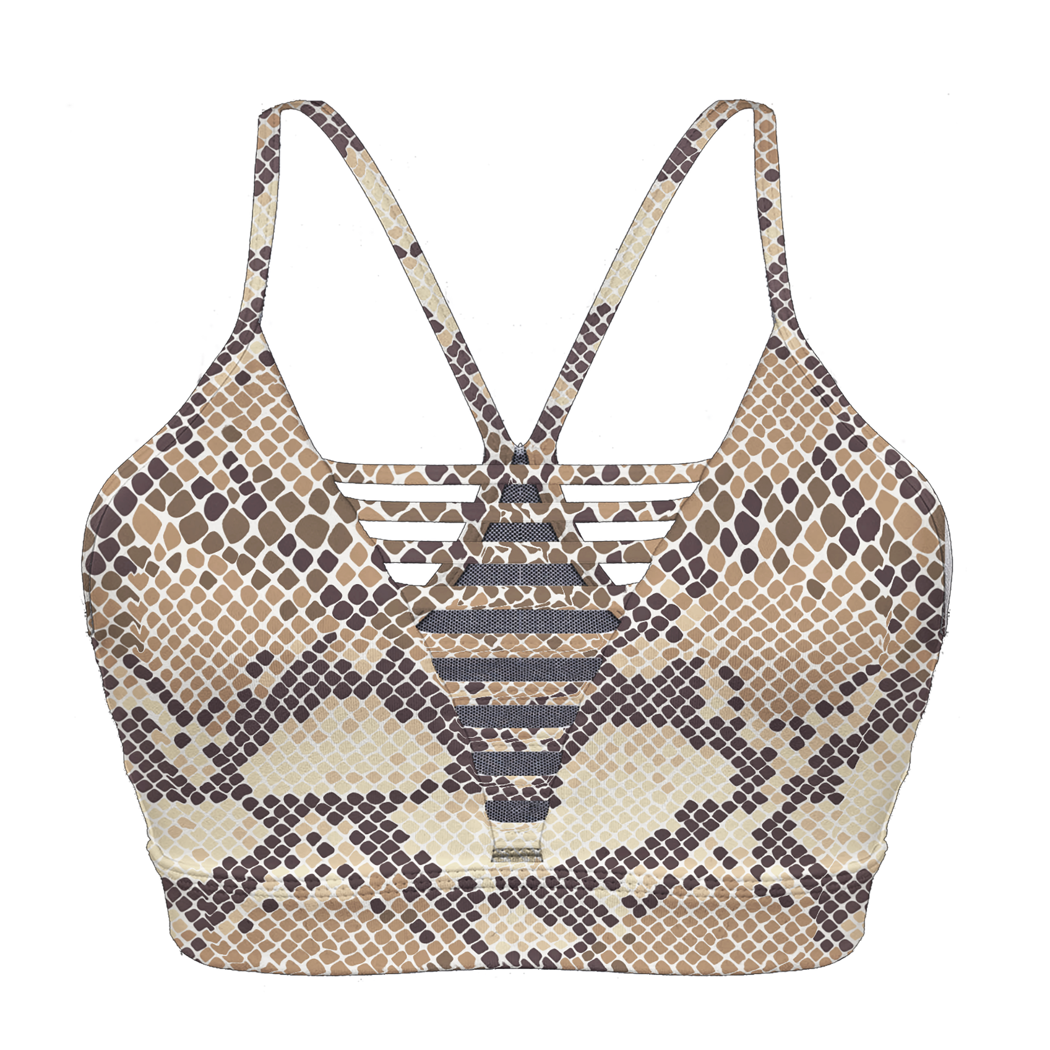 Evolution Sports Bra - Animal Python – The Barbell Cartel
