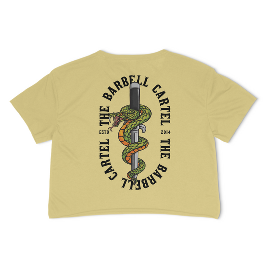 Snake Eyes Crop T-Shirt - Banana