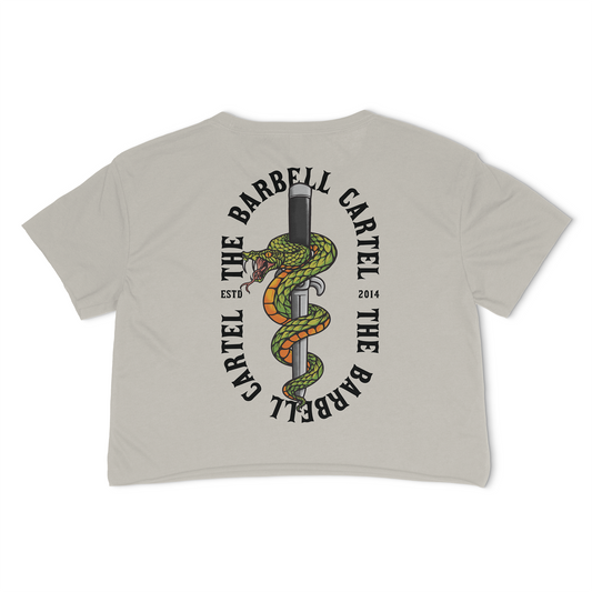 Snake Eyes Crop T-Shirt - Sand