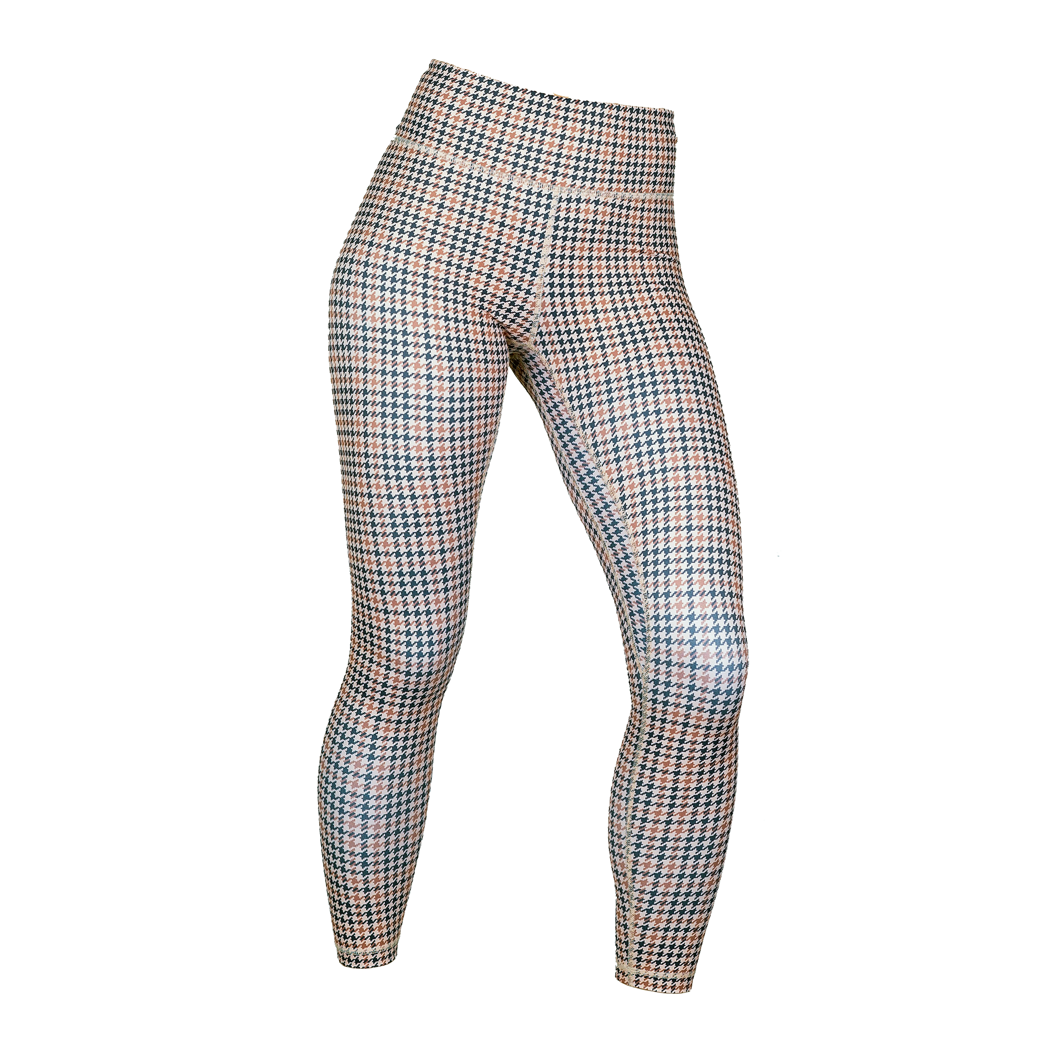 Houndstooth Sports Leggings for Women Printed Hounds Tooth Pattern